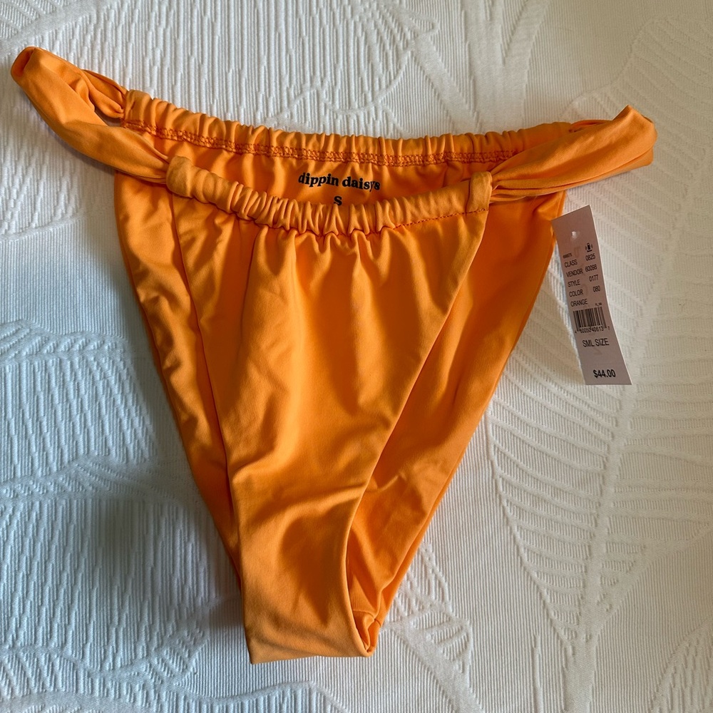 Orange dippin daisys bikini bottoms size small